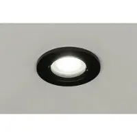 Lumidora Inbouwspot 73085 - DEVON - GU10 - Zwart - Metaal - Buitenlamp - Badkamerlamp - IP54 - ⌀ 7.9 cm