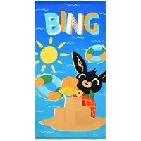 Bing Bunny Strandlaken - badhandoek - 70 x 140 cm - 100% Polyester - Absorberend
