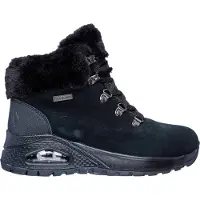 SKECHERS 167996 Uno Rugged - Enkellaarzen | Maat 37 Dames Zwart