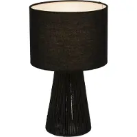 Lumidora Tafellamp 74737 - PAPER - E14 - Zwart - Textiel - ⌀ 24 cm