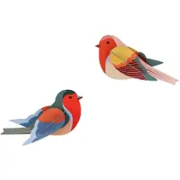 Studio roof wanddecoratie vogels Robins
