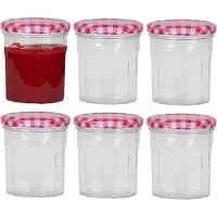 Urban Living Set van 12x weckpotten/inmaakpotten - 300 ml - met draaideksel - glas - Weckpotten - Inmaakpotten