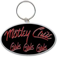Rock Off Motley Crue - Girls, Girls, Girls Sleutelhanger - Zwart