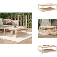 vidaXL Tuintafel 121x82,5x45 cm, massief grenenhout - Tuintafels
