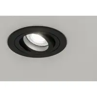 Lumidora Inbouwspot 72214 - AURORA - GU10 - Zwart - Aluminium - ⌀ 9.3 cm