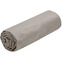 Stof Textiles Hoeslaken Eden - 1-persoons - 90 x 190 cm - taupe - hotelkwaliteit - ademend katoen - 30 cm matrasdikte
