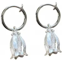 Charme Bijoux Klem Oorbellen-Tulp-Zilverkleur- geen gaatje-