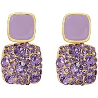Charme Bijoux Oorbellen-Lila-Goudkleurig-Paars-