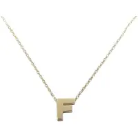 Christian Gouden ketting met f hanger