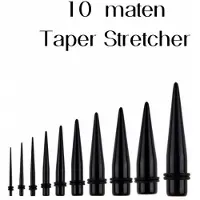 Charme Bijoux 10 maten Taper stretcher 1.6 mm- 12 mm -
