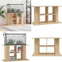 vidaXL Aquariumstandaard Sonoma Eiken 100x40x60 cm Bewerkt Hout