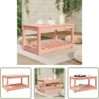 The Living Store Tuintafel, 82,5 x 50,5 x 45 cm, massief Douglasiehout
