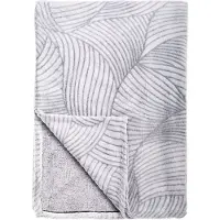 Tiseco - Plaid deken LASER - microflanel fleece - 130x170 cm - Grijs