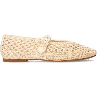 Manfield raffia ballerina's ecru female | Maat: 37