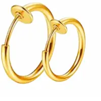 Charme Bijoux 2 Stuks-Fake Oorringen-Goudkleurig-16 mm en 22 mm-