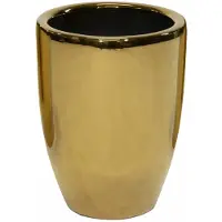 Mega Collections Bloempot Emperor High - rond - goud - D26 x H35 cm - glans