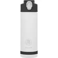 DILLER Waterfles met Rietje - Drinkfles - Handig Sluitsysteem - 750ml - Wit - Tritan & BPA-vrij