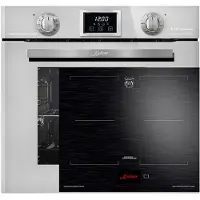 Gurari - inbouwoven - inductiekookplaat - EH 6326 W -met 1-voudige telescoopgeleider - elektrische oven - 79L - + KCT 6140 FI inductiekookplaat - 60 cm