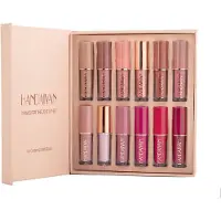 HANDAIYAN Vloeibare Lippenstift Set van 12 - Langhoudende Waterproof Lipsticks - Intense Kleuren lippenstift