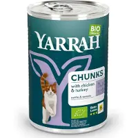 Yarrah Bio Kattenvoer Chunks Kip & Rund 405 Gr