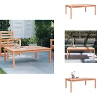 vidaXL Tuintafel 121x82,5x45 cm, massief Douglasiehout - Tuintafels