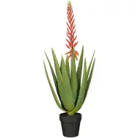 Mica Decorations Kunstplant Aloe vera - 43x43x82 cm - Polyethyleen - Rood