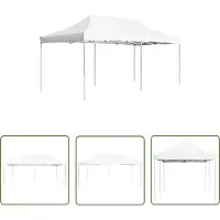 The Living Store De Living Store Profi-Partytent, inklapbaar, aluminium, 6x3 meter, wit