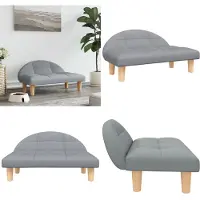 vidaXL Hondenbed, lichtgrijs, 70x52x30 cm, stof - Hondenbed - Hondenbedden - Hondenbank - Dierenbank
