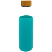 Avenue Drinkfles - Waterfles - Mint - Silicone Sleeve - Bamboe Draaidop - 540 Ml