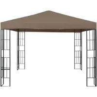 vidaXL Prieel 3x3 m taupe