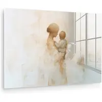 MuchoWow Kind - Moeder - Waterverfschilderij