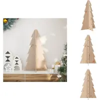 vidaXL Kerstdecoratie kerstboom 69,5 cm massief grenenhout