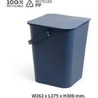 Qualy Foody 3.5L Donker Blauw W262xL275xH306mm 12L