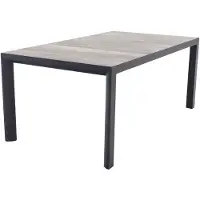 Van der Garde Tuinmeubelen Kings aluminium tuintafel 180x100 cm. - Antraciet