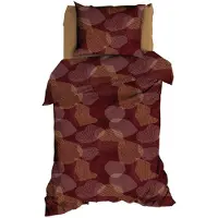 Satin d'or Bionic Dekbedovertrek - Eenpersoons - 140x200/220 cm - Magenta