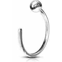 Charme Bijoux Fake Neus ring-Zilverkleur-Bol-Piercing -