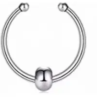 Charme Bijoux Fake Neusring Bolletje- zilverkleur -