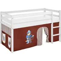LiLokids Halfhoogslaper Piraat Bruin met tent