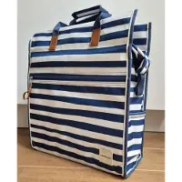 New Looxs Lilly Shopper Gestreept Fietstas - 18 liter – Blauw Wit