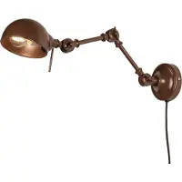 Lumidora Wandlamp 75106 - Voor binnen - DIEGO - E14 - Rood - Bruin - Metaal