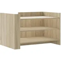 The Living Store Salontafel Sonoma Eiken 80x50x50 cm Salontafel - Salontafels - Bijzettafel - Banktafel