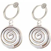 Charme Bijoux Klem oorbellen -zilverkleur- kolk- geen gaatje-