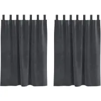 vidaXL Verduisterende gordijnen 2 st Lichtgrijs 140 x 140 cm fluweel