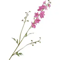 Silk-ka Kunstbloem-Zijden Bloemen Delphinium Tak Roze 101 cm Per 2 Stuks