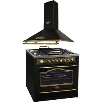 Kaiser - fornuis - inductie - afzuigkap - HC 93655 IEm - A 9315 Em - inductiekookplaat - 90 cm - afzuigkap 90 cm