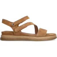 No Stress Cognac leren sandalen | Maat 40
