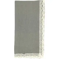 Himla Thea lace servet pearl - set van 4