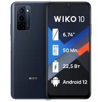 Wiko 10 Dual Sim 4GB RAM 128GB 4G LTE BLACK 50MP SMARTPHONE 6.75 INCH HD