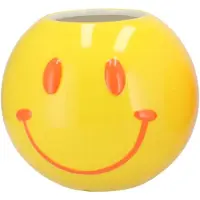 Daan Kromhout Smiley dutch yellow vaas 15x15x12cm