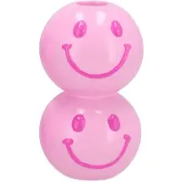 Daan Kromhout Smiley pink mix candle bulb 7x7x6cm